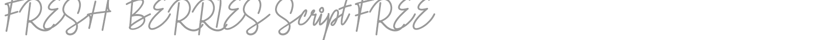 Fresh Berries Script font preview